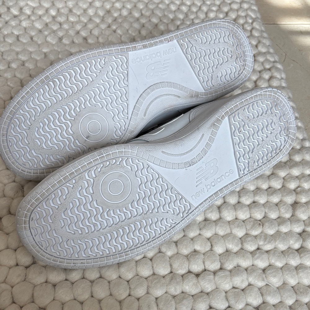 Worn Once New Balance BB80 White Sneakers with Silver Details - Picture 6 of 6